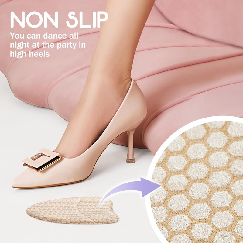 ZAIWOO Metatarsal Pads for Women, Ball of Foot Cushions, Heel Inserts, High Heel Comfort Pads (2 Pairs), Anti Slip, Invisible Design - Image 3